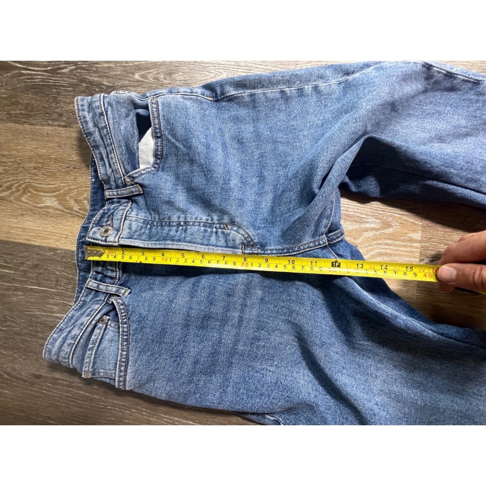 H&M Mom Jeans Women Size 10 Medium Wash Ultra High Waist Straight Leg Denim - Picture 4 of 8